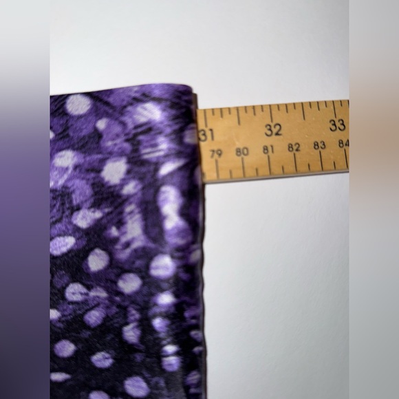 CARLISLE SILK BUTTON DOWN BLOUSE IN SHADES OF PURPLE WITH SILK NECK SCARF SZ 14 - Picture 11 of 12